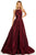 Sherri Hill - 52958 Criss Cross Back A-Line Long Dress In Red