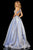 Sherri Hill - 52957 Halter Long Pleated A Line Dress In Purple