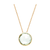 Tresor Collection - 18K Yellow Gold Necklace With Sky Blue Topaz Round