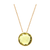 Tresor Collection - 18K Yellow Gold Necklace With Sky Blue Topaz Round