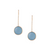Tresor Collection - Gemstone Earrings in 18k Yellow Gold Aquamarine