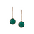 Tresor Collection - Gemstone Earrings in 18k Yellow Gold Emerald