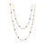 Tresor Collection - Rainbow Moonstone & Gemstone Long Necklace In 18k Amethyst