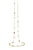 Rainbow Moonstone & Amethyst Long Necklace In 18k Yellow Gold