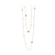 Tresor Collection - Rainbow Moonstone & Gemstone Long Necklace In 18k Turquoise