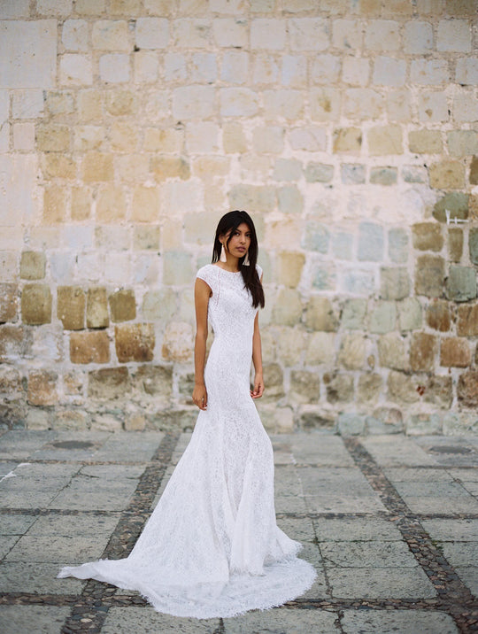 Wilderly Bride by Allure Bridals - F141 Open Keyhole Back Bridal Dress In White