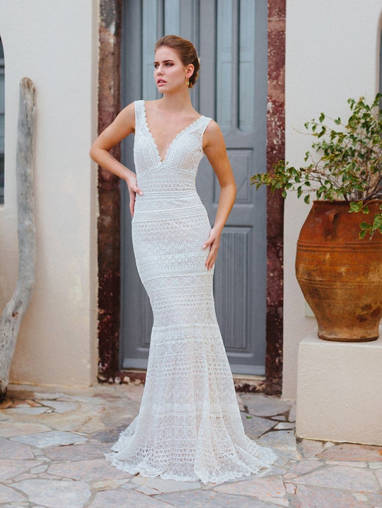 Wilderly Bride by Allure Bridals - F168 Scoop Back Mermaid Bridal Gown In White