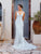 Wilderly Bride by Allure Bridals - F174 Fitted V-Neck Bridal Dress In Gray and White