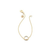 Rainbow Moonstone Single Stone Bracelet in 18k Yellow Gold