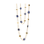 Blue Sapphire Long Station Necklace in 18k Yellow Gold