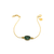 Emerald & Color Diamond Bracelet In 18K Yellow Gold