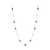 Labradorite stone Long Station Necklace In 18K Yellow Gold