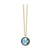 London Blue Topaz Necklace in 18k Yellow Gold