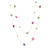 Multicolor Tourmaline Long Station Necklace in 18k Yellow Gold