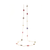 Multicolor Tourmaline Long Station Necklace in 18k Yellow Gold