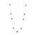 Tresor Collection - Gemstone Long Station Necklace in 18k Yellow Gold Amethyst
