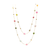 Tresor Collection - Gemstone Long Station Necklace in 18k Yellow Gold Multicolor Tourmaline