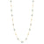 Aquamarine Long Station Necklace In 18K Yellow Gold