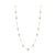 Tresor Collection - Gemstone Long Station Necklace In 18K Yellow Gold Aquamarine