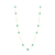 Tresor Collection - Gemstone Long Station Necklace In 18K Yellow Gold Crysophrase