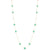 Crysophrase Long Station Necklace In 18K Yellow Gold