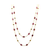 18k Yellow Gold Long Lente Necklace With Ruby