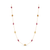 Opal & Ruby Necklace In 18K Yellow Gold