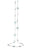Aquamarine Oval Long Necklace in 18k White Gold