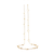 Rainbow Moonstone Oval Long Necklace in 18k Yellow Gold
