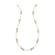 Blue Sapphire & Rainbow Moonstone Necklace In 18K Yellow Gold