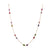 Tresor Collection - Gemstone Long Necklace in 18K Yellow Gold Multi-Color