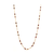 Blue Sapphire & Rainbow Moonstone Necklace In 18K Yellow Gold