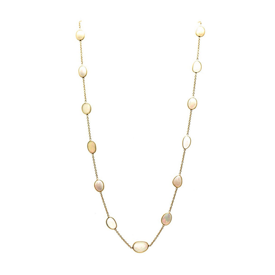 Ethopian Opal Necklace in 18k Yellow Gold
