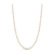 Rainbow MoonStone Round Necklace In 18K Yellow Gold