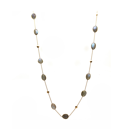 Tresor Collection - Labradorite Necklace in 18k Yellow Gold