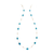 Tresor Collection - Gemstone Long Station Necklace In 18K Yellow Gold Turquoise