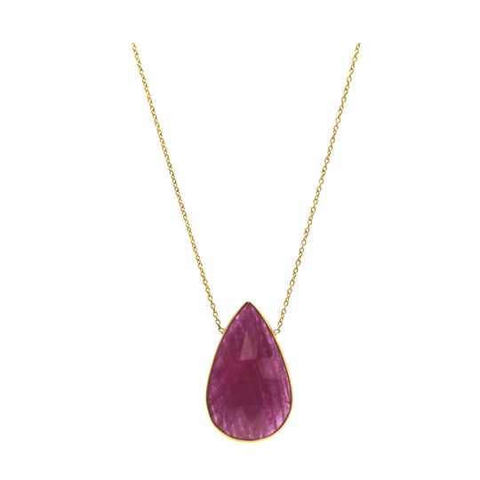 Ruby P/s Pendent in 18k YG