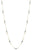 Rainbow Moonstone & Blue Topaz Necklace in 18k Yellow Gold