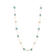 Tresor Collection - Gemstone Long Necklace in 18K Yellow Gold Aquamarine