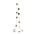 Tresor Collection - Grey Mother of Pearl Oval Long Necklace in 18k Yellow Gold
