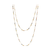 Multicolor Stones Long Necklace in 18K YG
