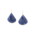 Tresor Collection - Gemstone Unshaped Earring In 18K Yellow Gold Blue Corrundum