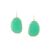 Tresor Collection - Gemstone Unshaped Earring In 18K Yellow Gold Crysophrase