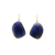 Tresor Collection - Gemstone Unshaped Earring In 18K Yellow Gold Blue Sapphire