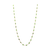 Multicolor Stones Long Necklace in 18k YG