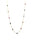 Multicolor Stone Oval Necklace in 18k YG