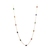 Blue Sapphire Oval Necklace In 18k Yellow Gold