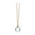 Amethyst Simple Round Pendant In 18K Yellow Gold