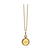 Amethyst Simple Round Pendant In 18K Yellow Gold