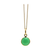 Amethyst Simple Round Pendant In 18K Yellow Gold